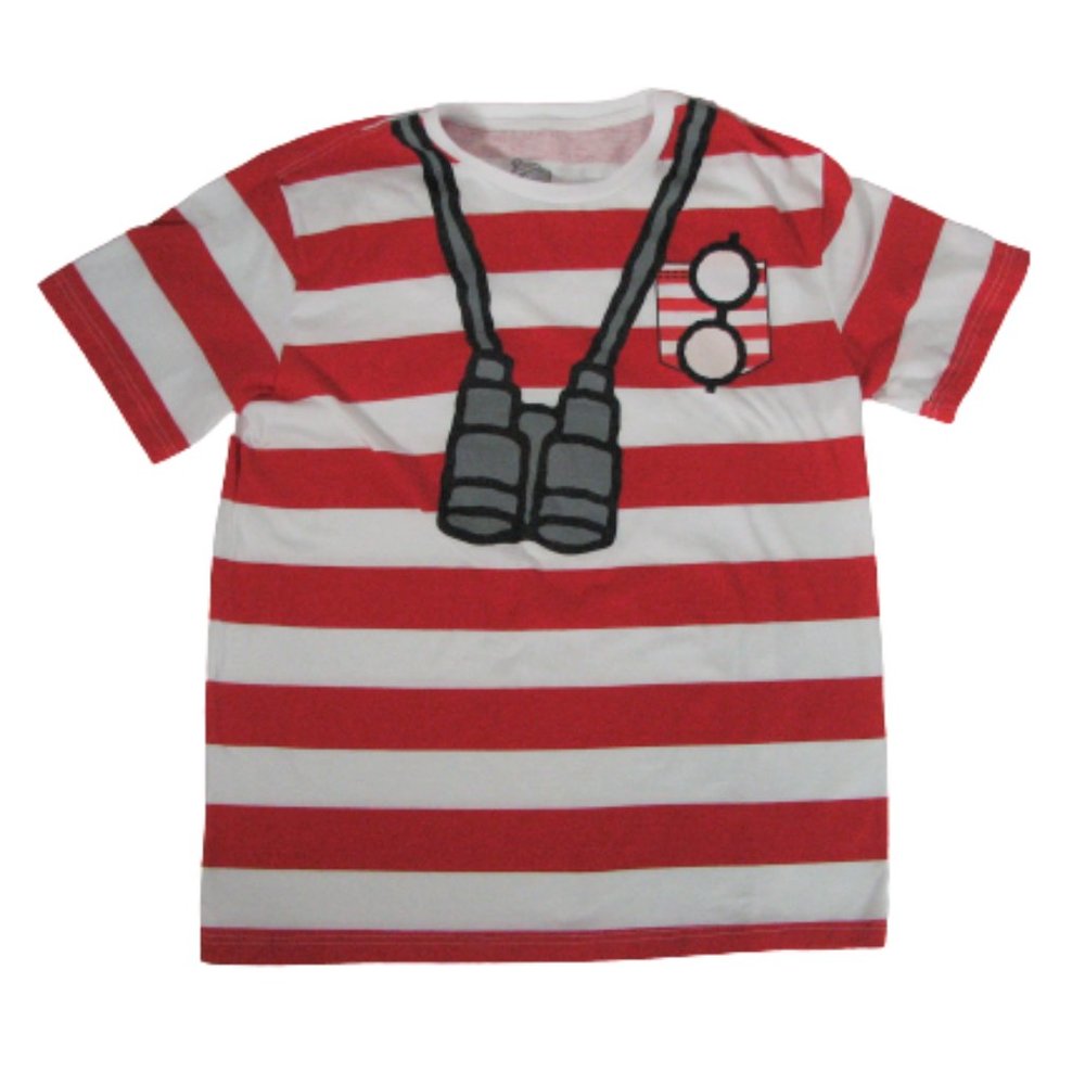 Where's Waldo Shirt Costume Unisex Large Halloween